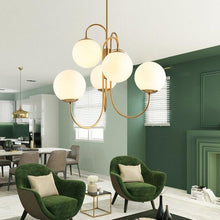 Load image into Gallery viewer, Frosted Glass Multi-Bulb Chandelier - Decorar.co.uk