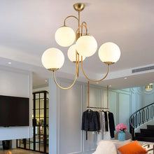 Load image into Gallery viewer, Frosted Glass Multi-Bulb Chandelier - Decorar.co.uk