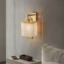 Load image into Gallery viewer, Modern Textured Glass Wall Sconce - Decorar.co.uk