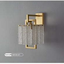 Load image into Gallery viewer, Modern Textured Glass Wall Sconce - Decorar.co.uk