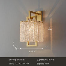 Load image into Gallery viewer, Modern Textured Glass Wall Sconce - Decorar.co.uk