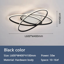 Load image into Gallery viewer, Black Gleam Modern Led Ceiling Light - Decorar.co.uk
