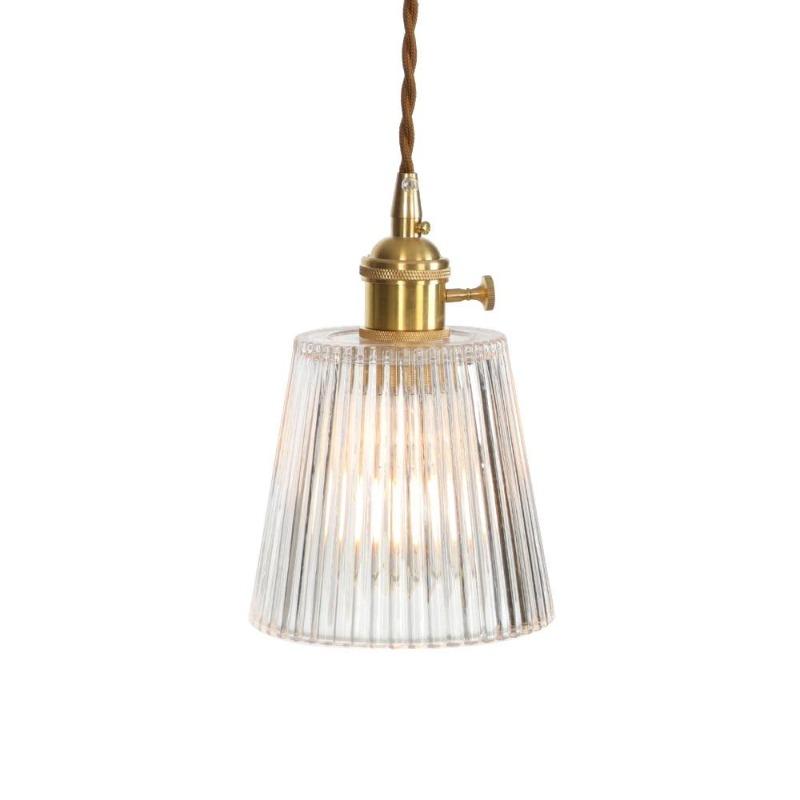 Vintage Textured Glass Pendant Lights - Decorar.co.uk