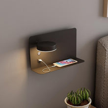 Load image into Gallery viewer, LED Bedside Wall Lamp USB Charger - Decorar.co.uk
