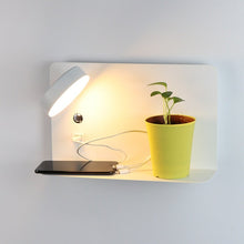 Load image into Gallery viewer, LED Bedside Wall Lamp USB Charger - Decorar.co.uk
